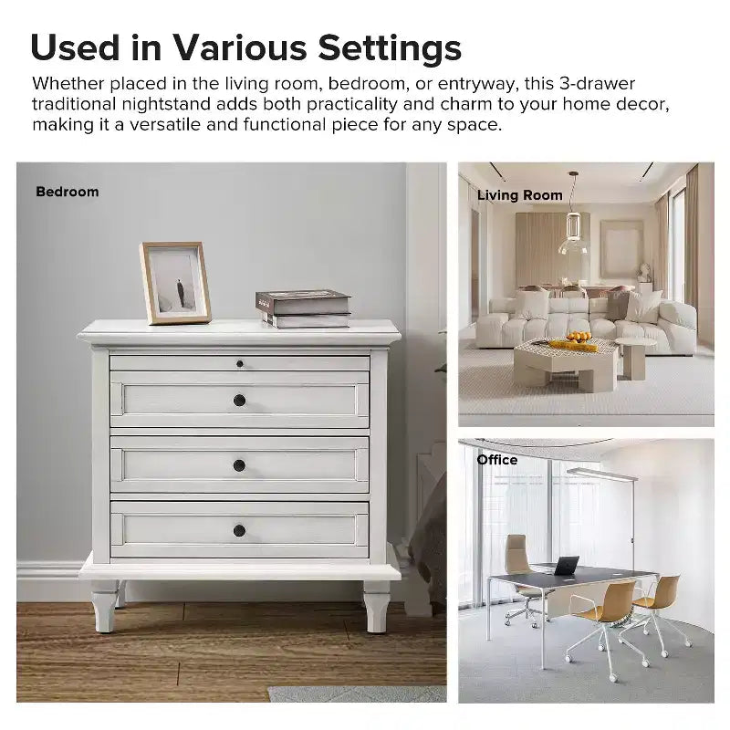 Giorgio 3 - Drawer end table with Built-In Outlets|HULALA HOME