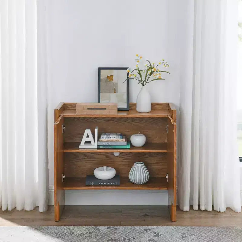 33.9-Inch Sideboard Buffet Cabinet with Adjustable Shelves, Storage Cabinet for Entryway, Living Room, Kitchen, or Dining Room
