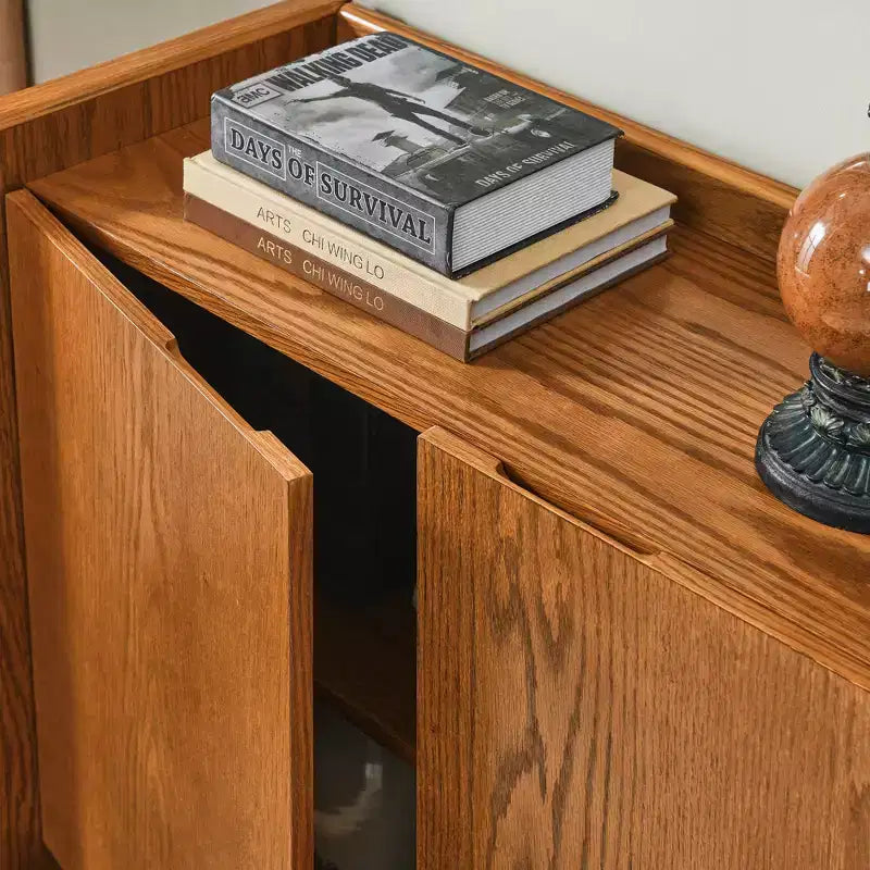 33.9-Inch Sideboard Buffet Cabinet with Adjustable Shelves, Storage Cabinet for Entryway, Living Room, Kitchen, or Dining Room