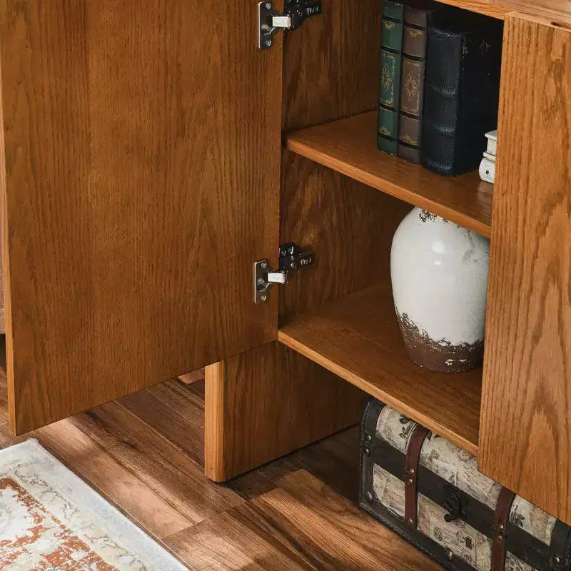 33.9-Inch Sideboard Buffet Cabinet with Adjustable Shelves, Storage Cabinet for Entryway, Living Room, Kitchen, or Dining Room