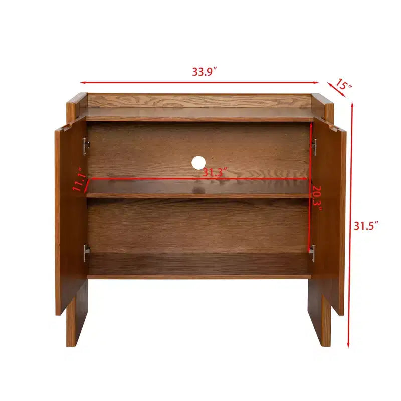 33.9-Inch Sideboard Buffet Cabinet with Adjustable Shelves, Storage Cabinet for Entryway, Living Room, Kitchen, or Dining Room