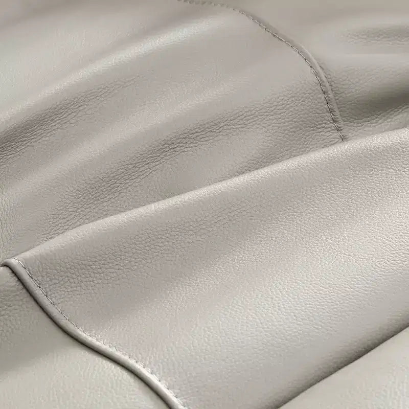 Spruce & Spring Genuine Leather Zero Gravity Power Recliner Chair with Charging Ports