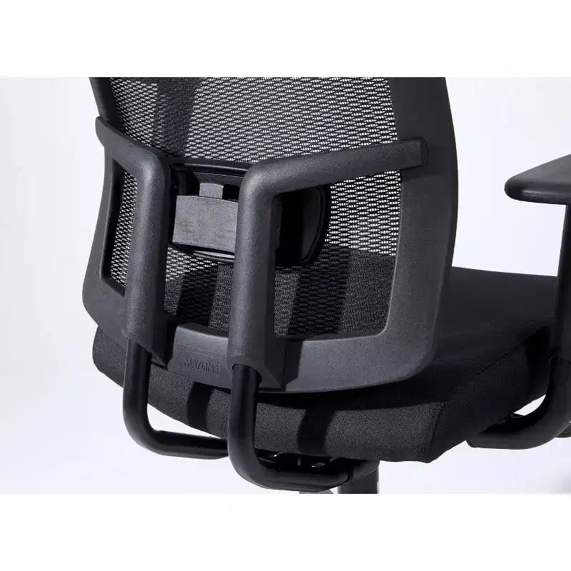 Okak Modern Mesh Ergonomic Office Chair with Adjustable Height, Swivel Chair with Metal Base, Criss Cross Chair for Study, Reading Room, Black