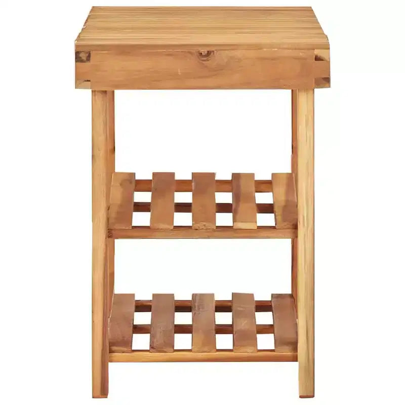 vidaXL Shoe Rack 35.4x12.5x18.1 Solid Acacia Wood