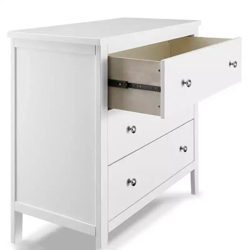 Delta Children Campbell 3 Drawer Dresser, Bianca White