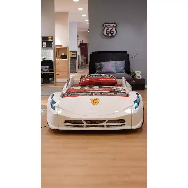 HomeStock Platform Beds (No Headboard) made of ABS (Acrylonitrile Butadiene Styrene) Bed Frame