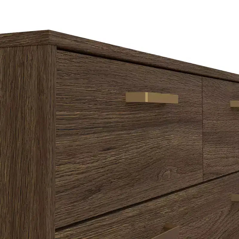 Tvilum, Tone 8 Drawer Double Dresser, Mocha Oak