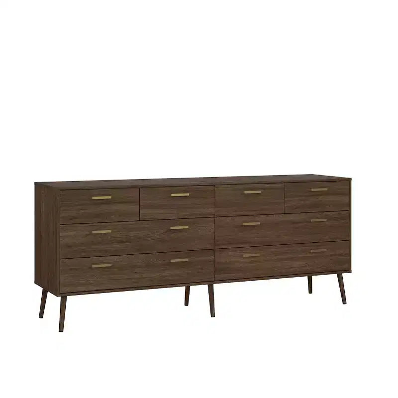 Tvilum, Tone 8 Drawer Double Dresser, Mocha Oak