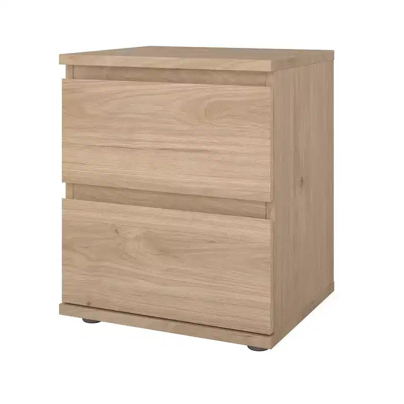 Tvilum, Aurora 2 Drawer Nightstand, Jackson Hickory