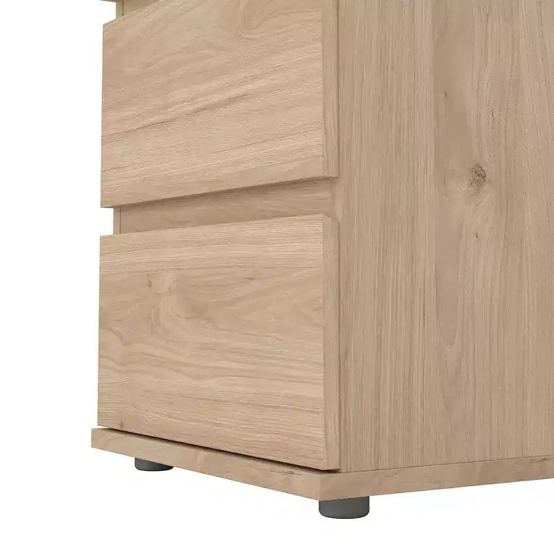 Tvilum, Aurora 2 Drawer Nightstand, Jackson Hickory