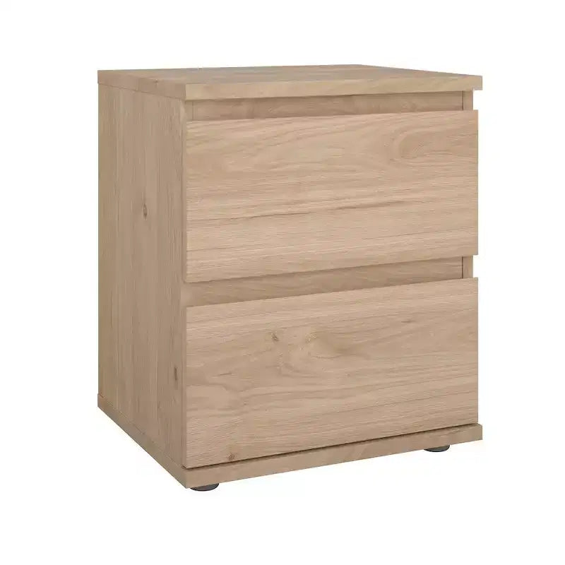 Tvilum, Aurora 2 Drawer Nightstand, Jackson Hickory
