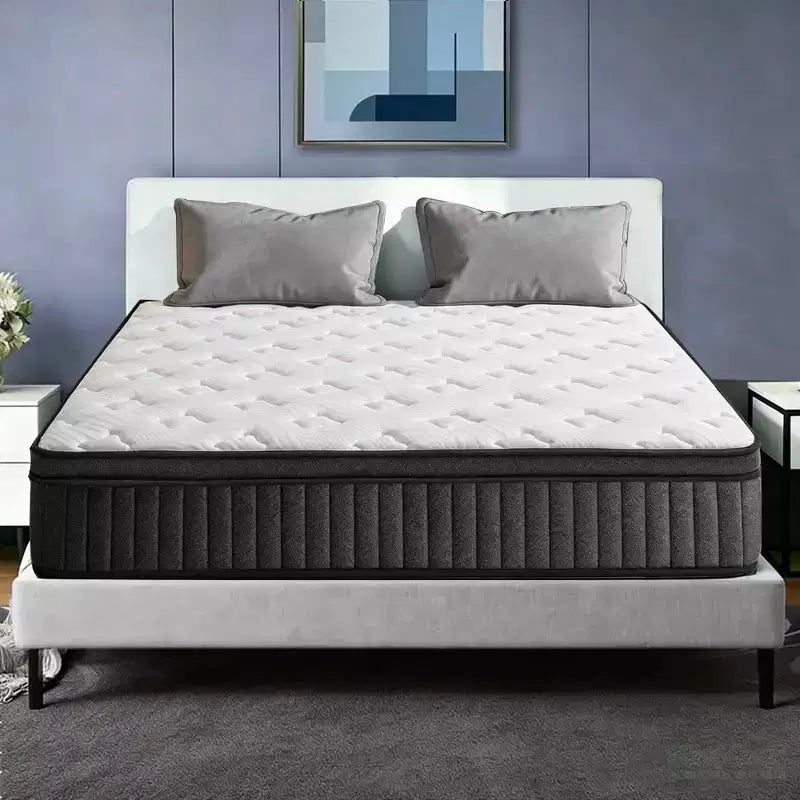 Dyonery 14 Hybrid Memory Foam Mattress in a Box, Pocket Springs for Pressure Relief Support,Medium Firm Full Size Mattress Motion Isolation