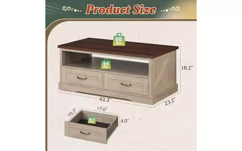 DEXYLLO Coffee Table, Lift Top Coffee Table with Storage Shelf, Drawer, Height Adjustable and Tilting Tabletop for Living Room