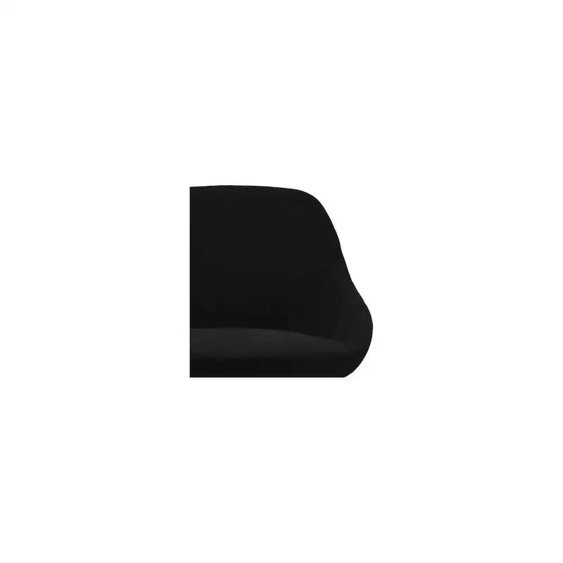 Alder Bay Henagar Barstool Black: Modern Upholstered, Steel Legs, Fixed Height, Foam Filled